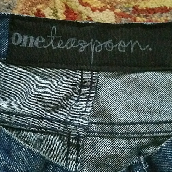 Nwt one teaspoon distressed shorts Rollers Texan 6 - Picture 6 of 6